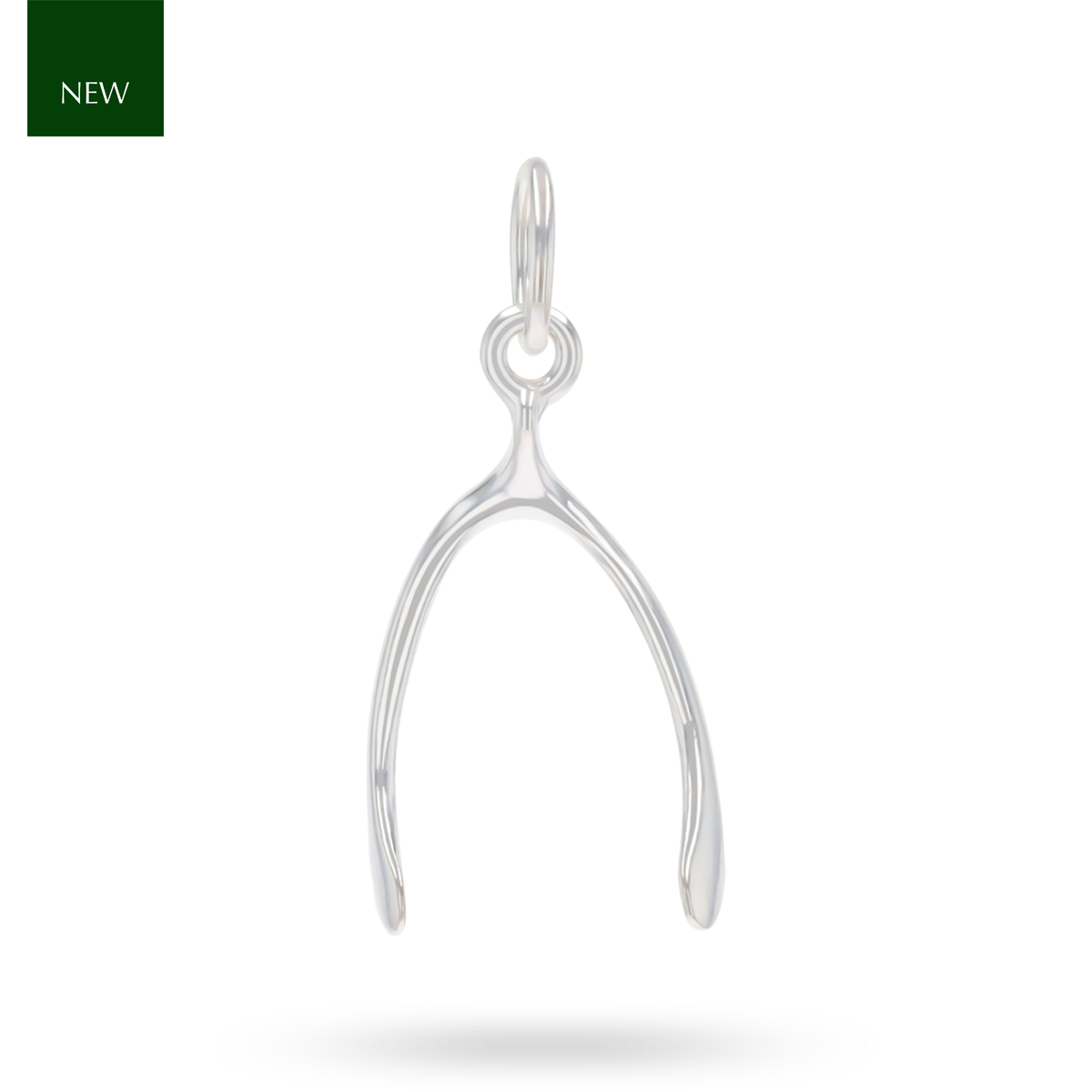 Sterling Silver Small Wishbone Charm