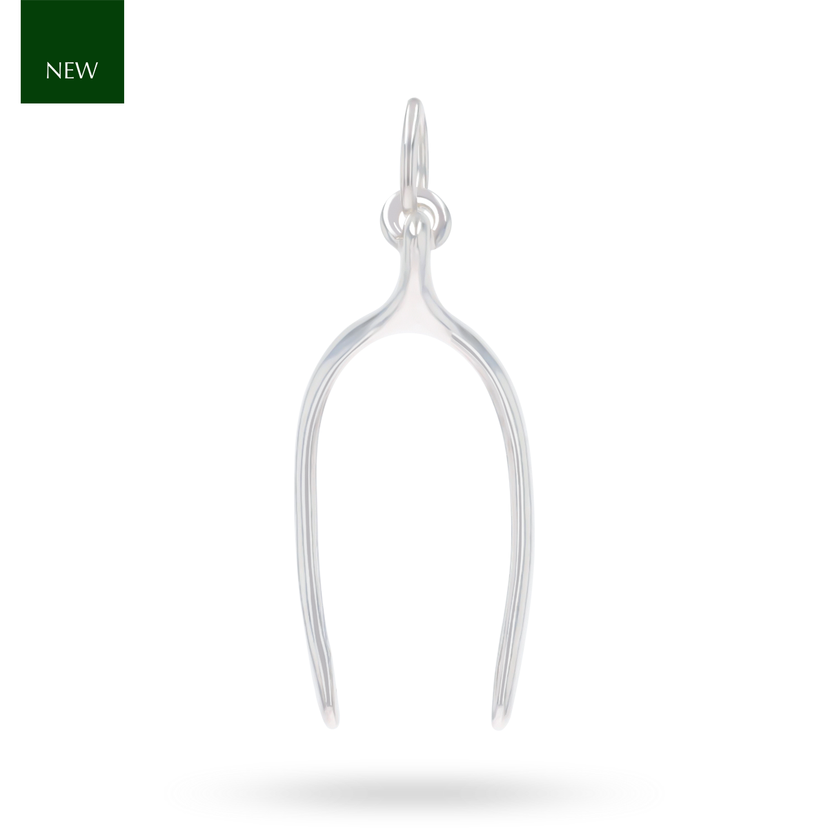 Sterling Silver Large Wishbone Charm