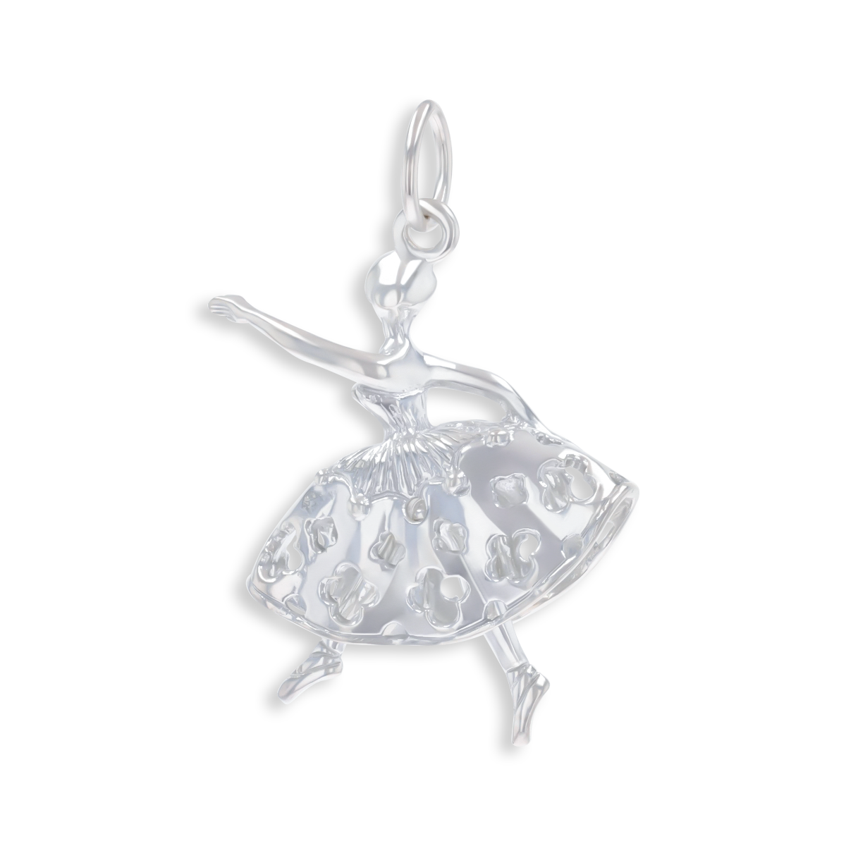 Sterling Silver Moveable Ballerina Charm
