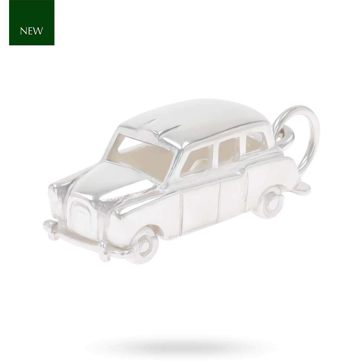 Sterling Silver Taxi Charm