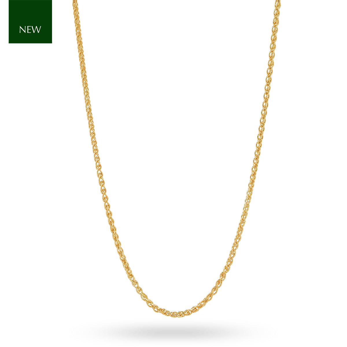 9ct Yellow Gold 1mm Wheat Chain
