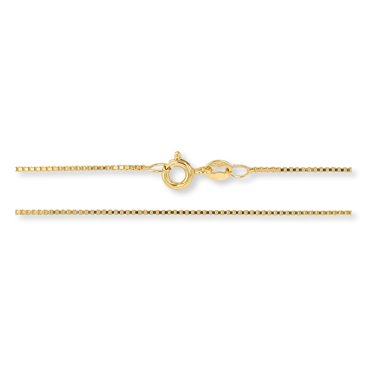 9ct Yellow Gold Venetian Box Chain - Clasp