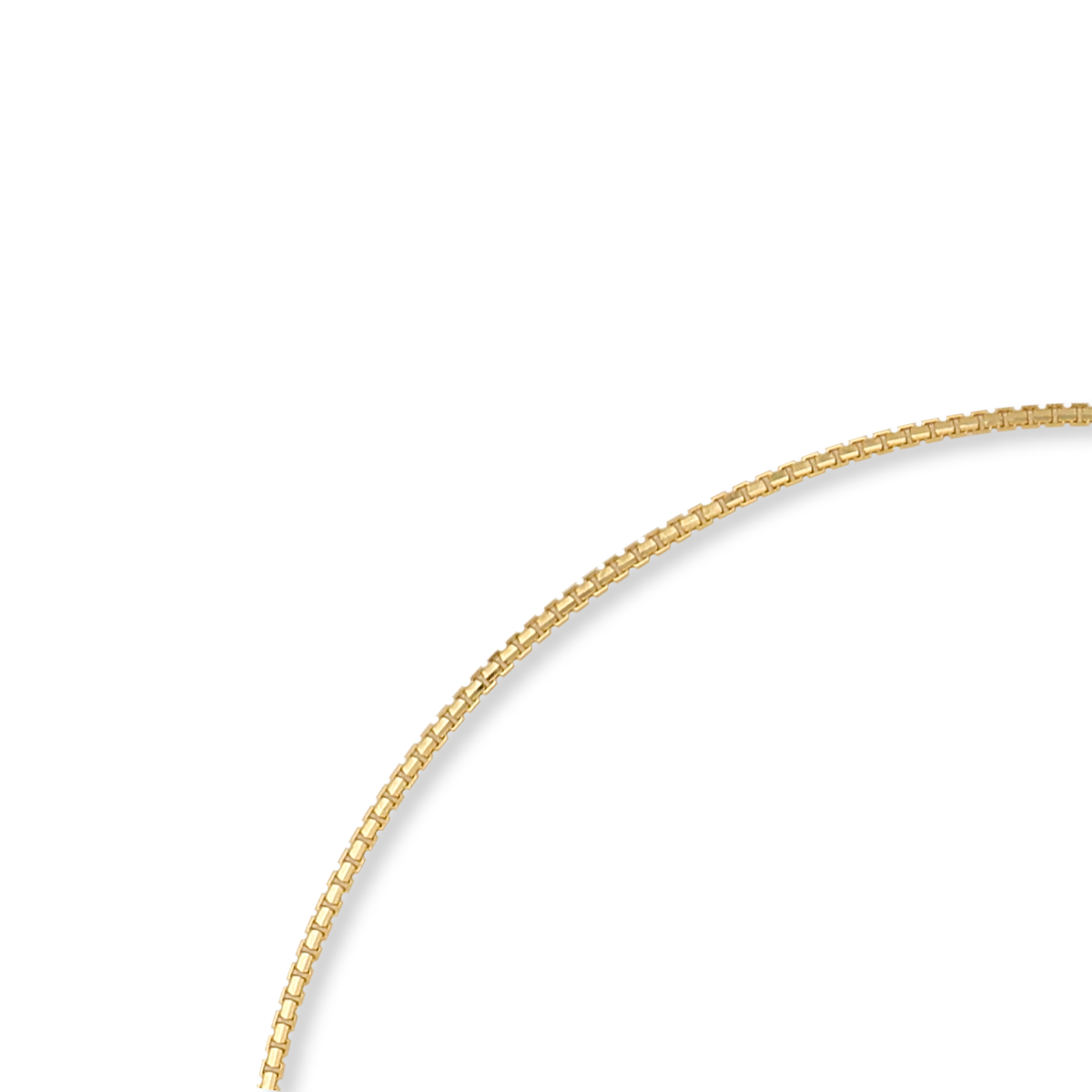 9ct Yellow Gold Venetian Box Anklet