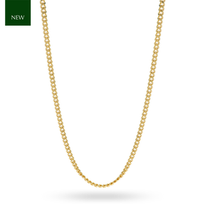 9ct Yellow Gold 1.7mm Close Curb Chain