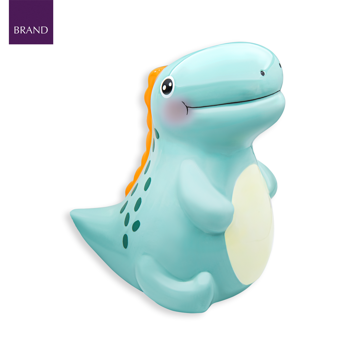 Ceramic Green Dinosaur Money Box