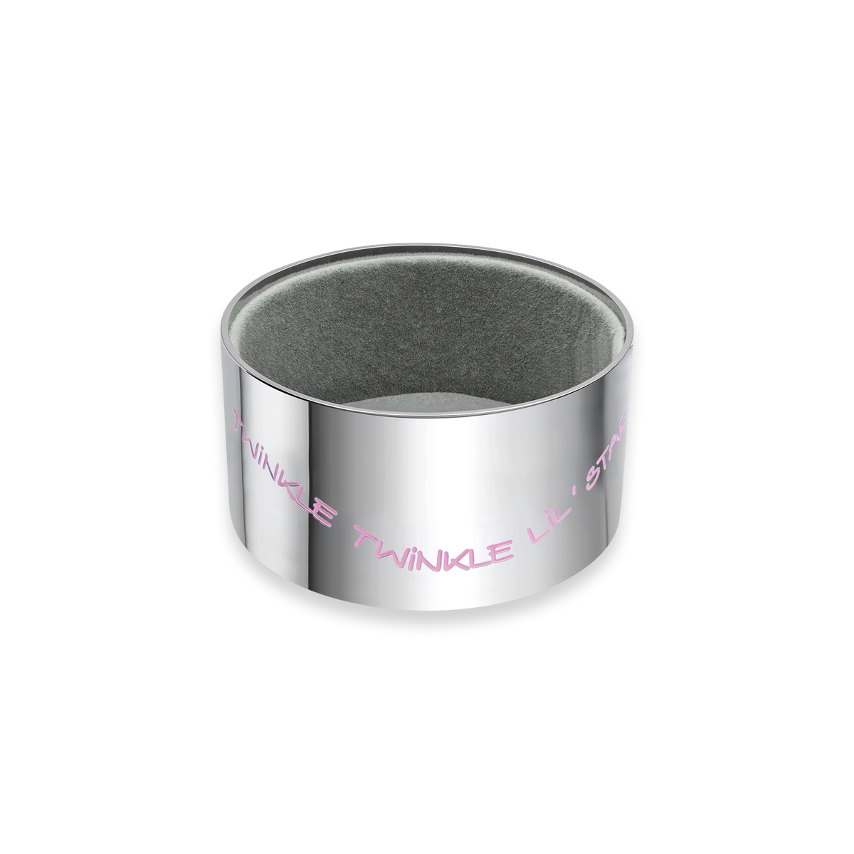 Silver Plated Pink Star Music Trinket Box with Crystal