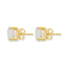 9ct Yellow Gold Cubic Zirconia Claw Set Stud Earrings