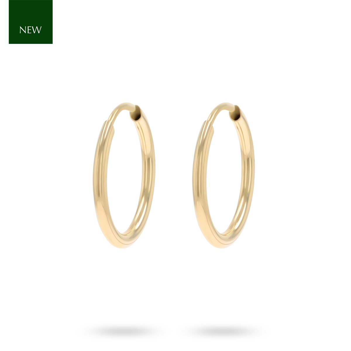 9ct Yellow Gold Thin Sleeper Earrings
