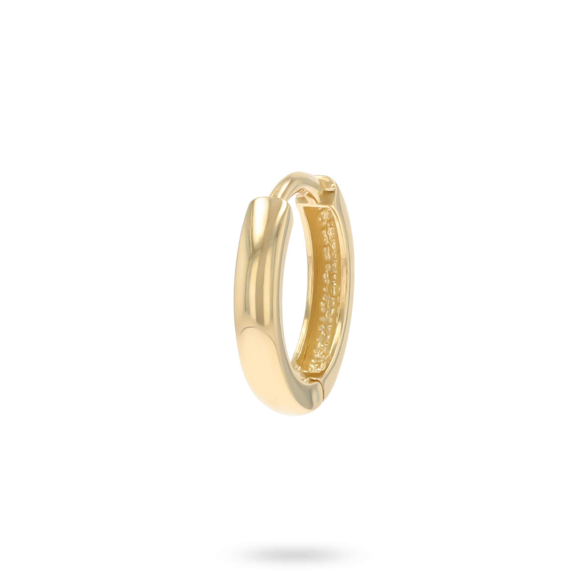 9ct Yellow Gold Single 9mm Hinged Huggie Earring