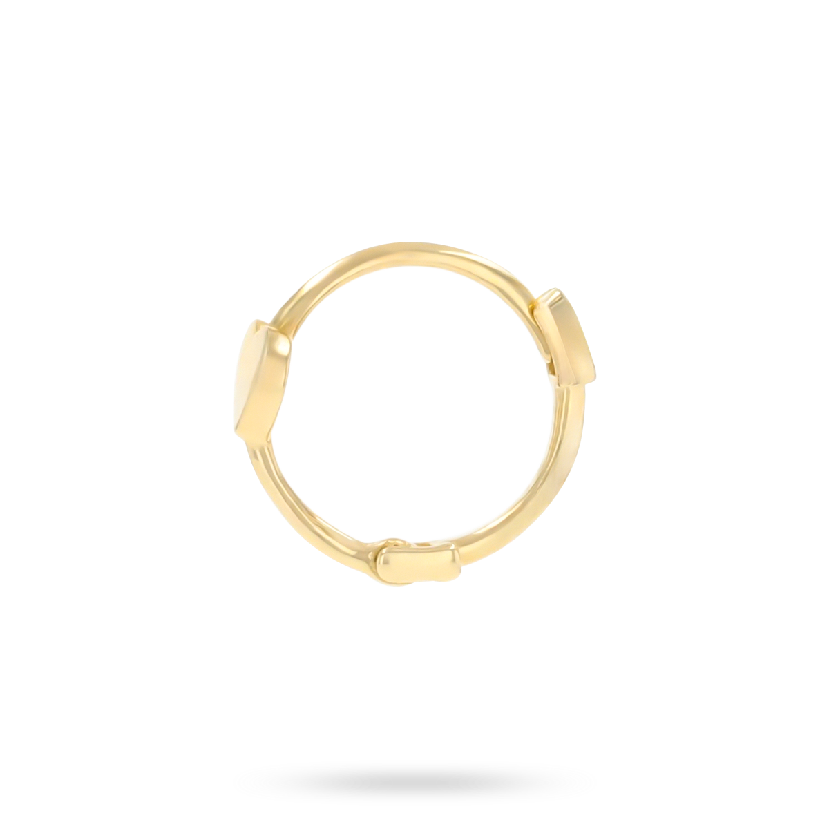 9ct Yellow Gold Heart Cartilage Hoop Earring