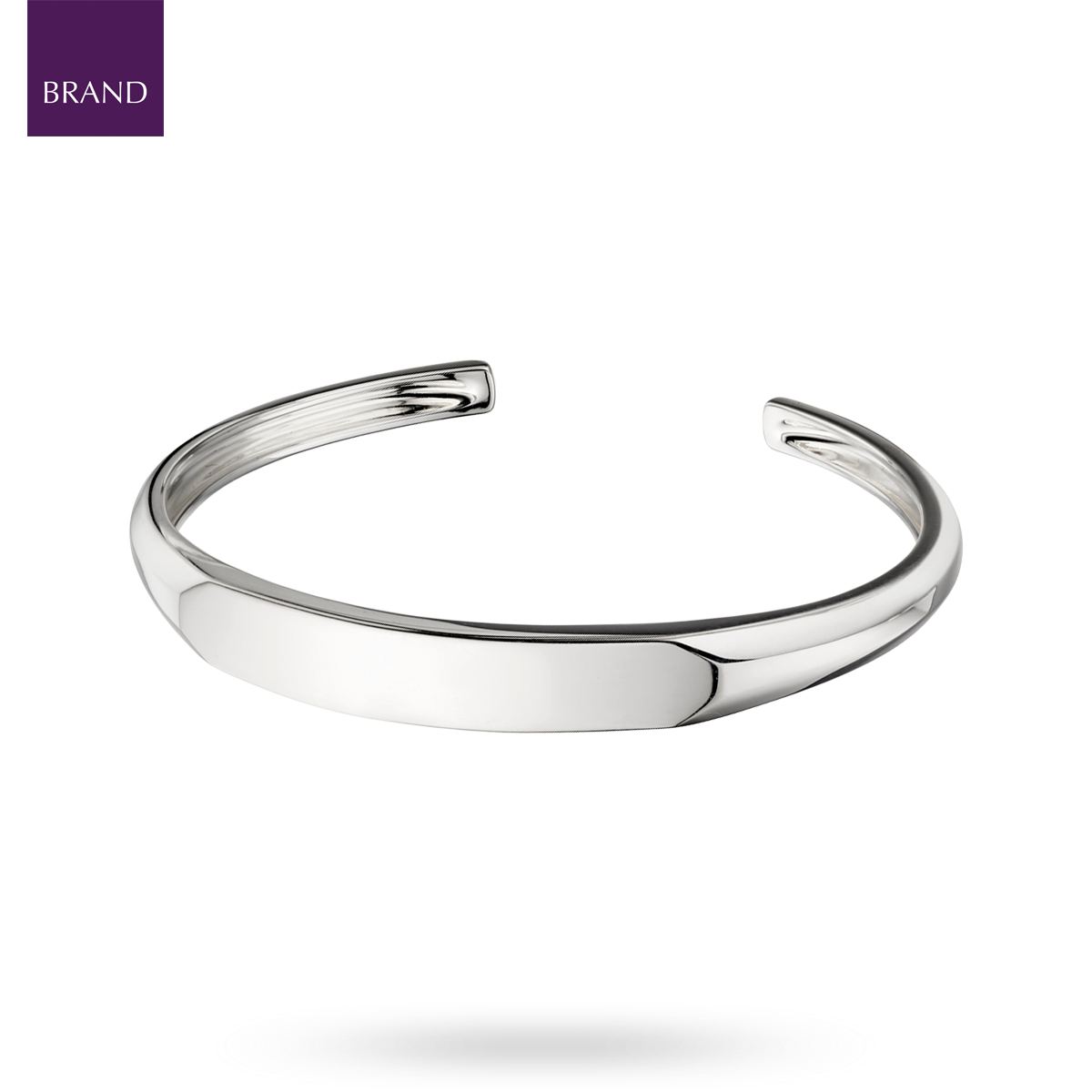 Sterling Silver Flat Top Bangle