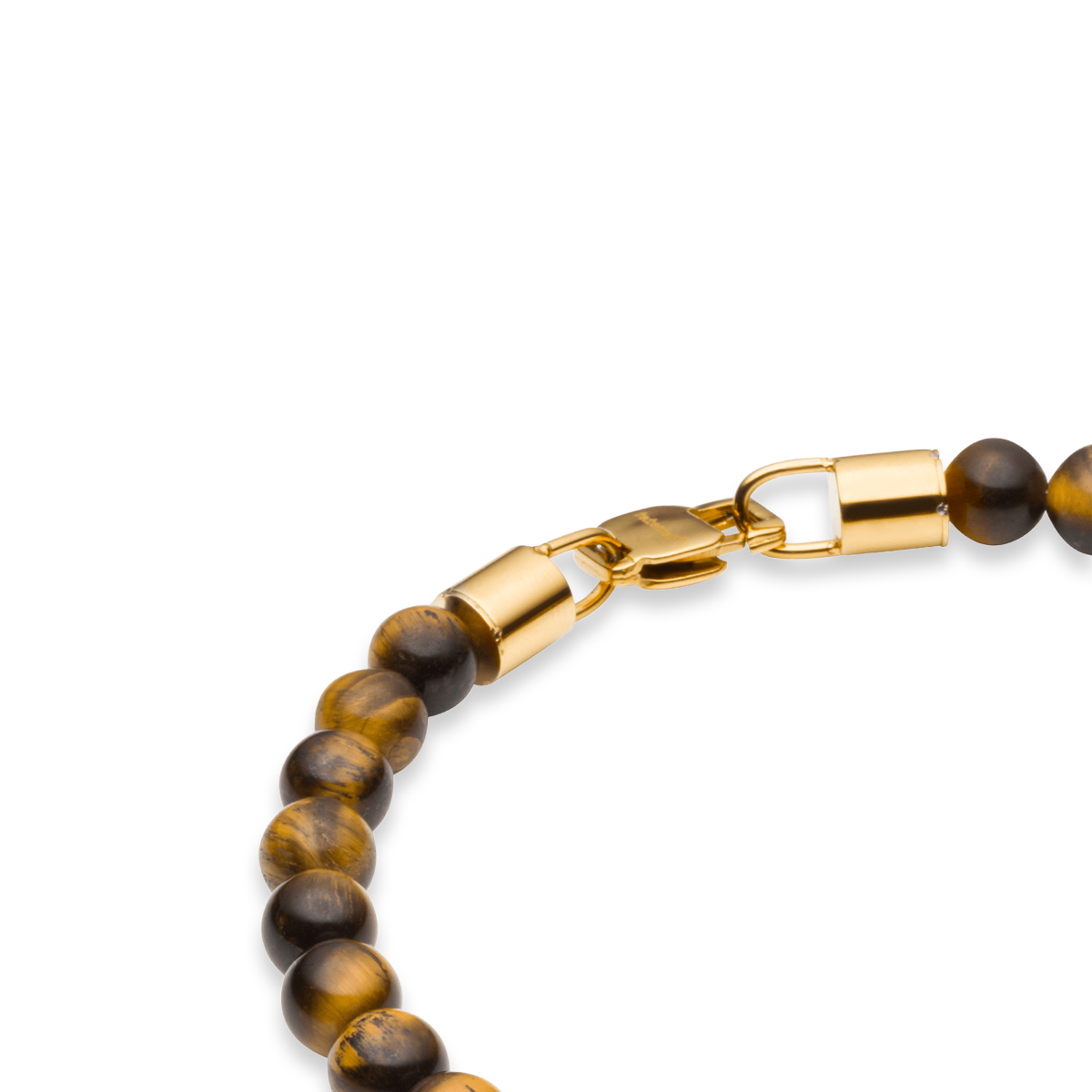 Gold Plated Tiger’s Eye Beaded Bracelet