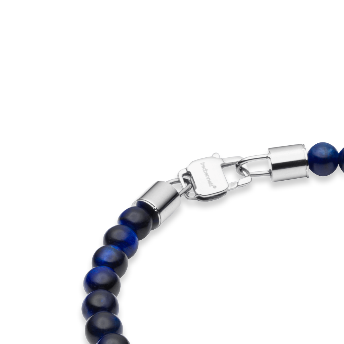 Stainless Steel Blue Tiger’s Eye Beaded Bracelet