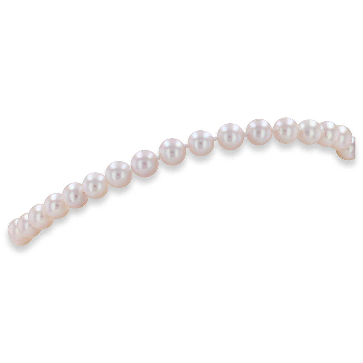 18” Akoya Cultured Pearl Strand Necklace With 18ct Yellow Gold Clasp