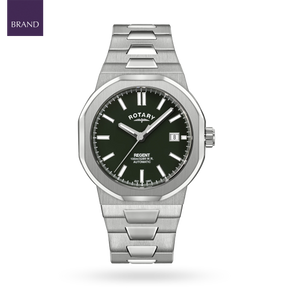 Rotary Regent Automatic, Green Dial with Stainless Steel Bracelet - GB05410/24