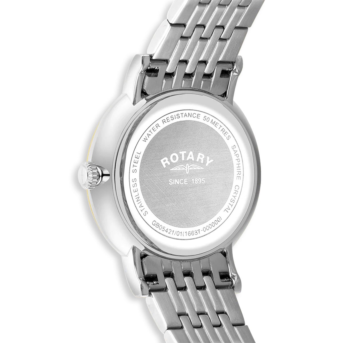 Rotary Heritage 2-Tone, White Dial with Stainless Steel Bracelet - GB05421/01