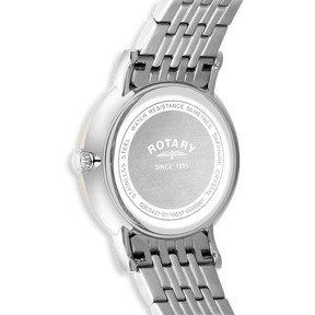 Rotary Heritage 2-Tone, White Dial with Stainless Steel Bracelet - GB05421/01