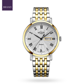 Rotary Heritage 2-Tone, White Dial with Stainless Steel Bracelet - GB05421/01