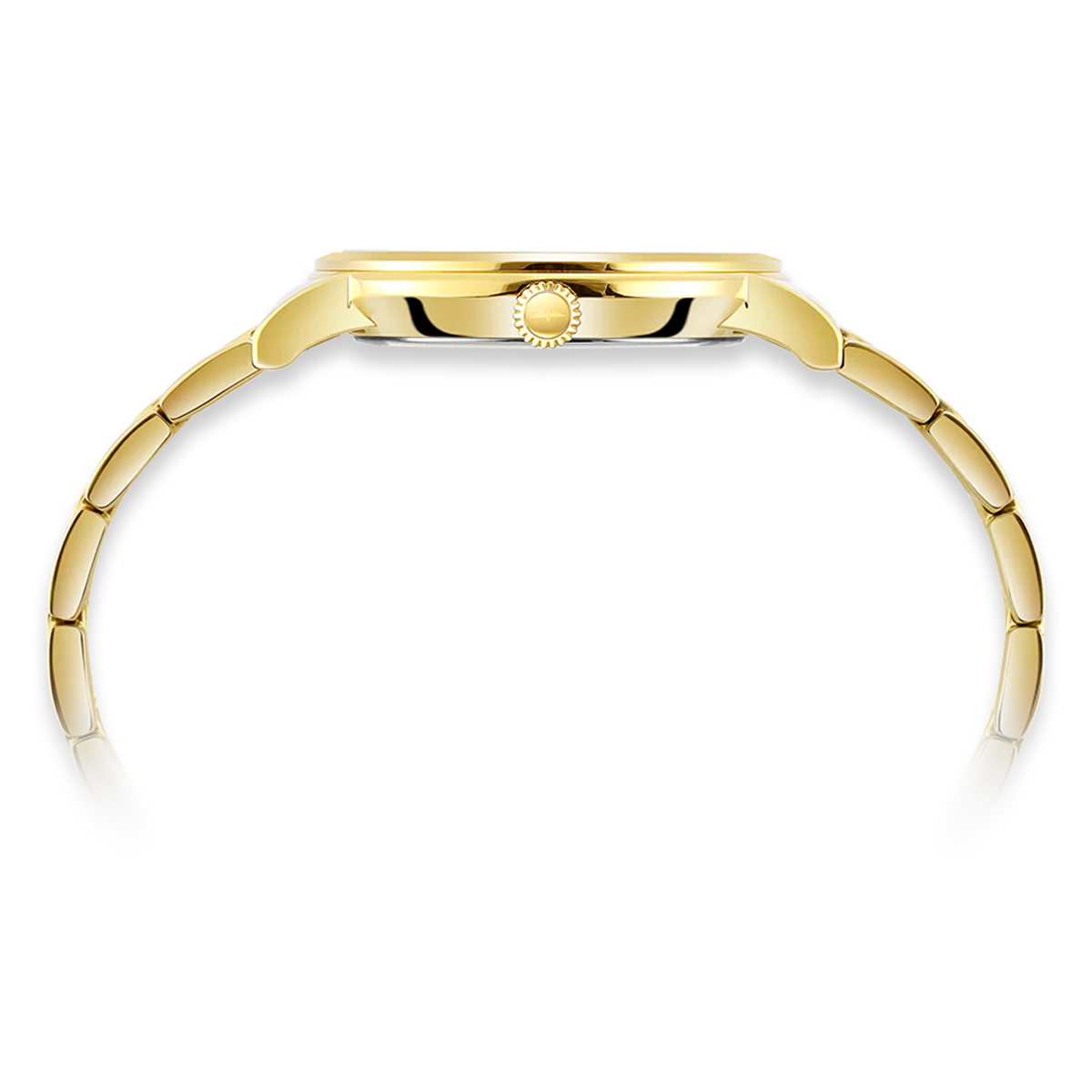Rotary Heritage Watch, White Dial with Gold Plated Bracelet - GB05423/02