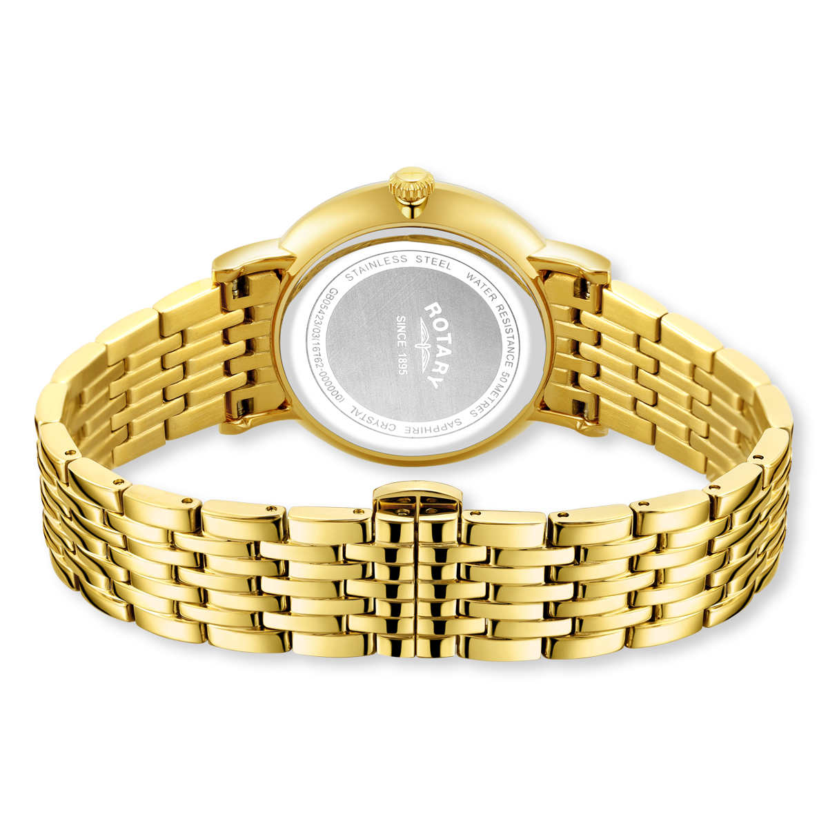 Rotary Heritage Watch, Champagne Dial with Gold Plated Bracelet - GB05423/03