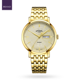 Rotary Heritage Watch, Champagne Dial with Gold Plated Bracelet - GB05423/03