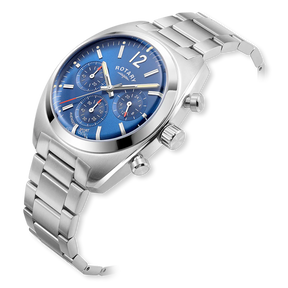 Rotary Avenger Sport Chronograph, Blue Dial with Stainless Steel Bracelet - GB05485/05