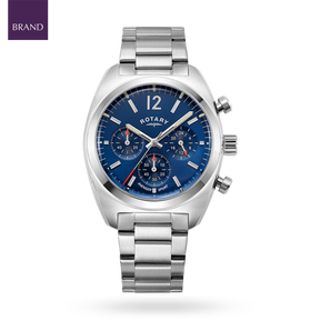 Rotary Avenger Sport Chronograph, Blue Dial with Stainless Steel Bracelet - GB05485/05