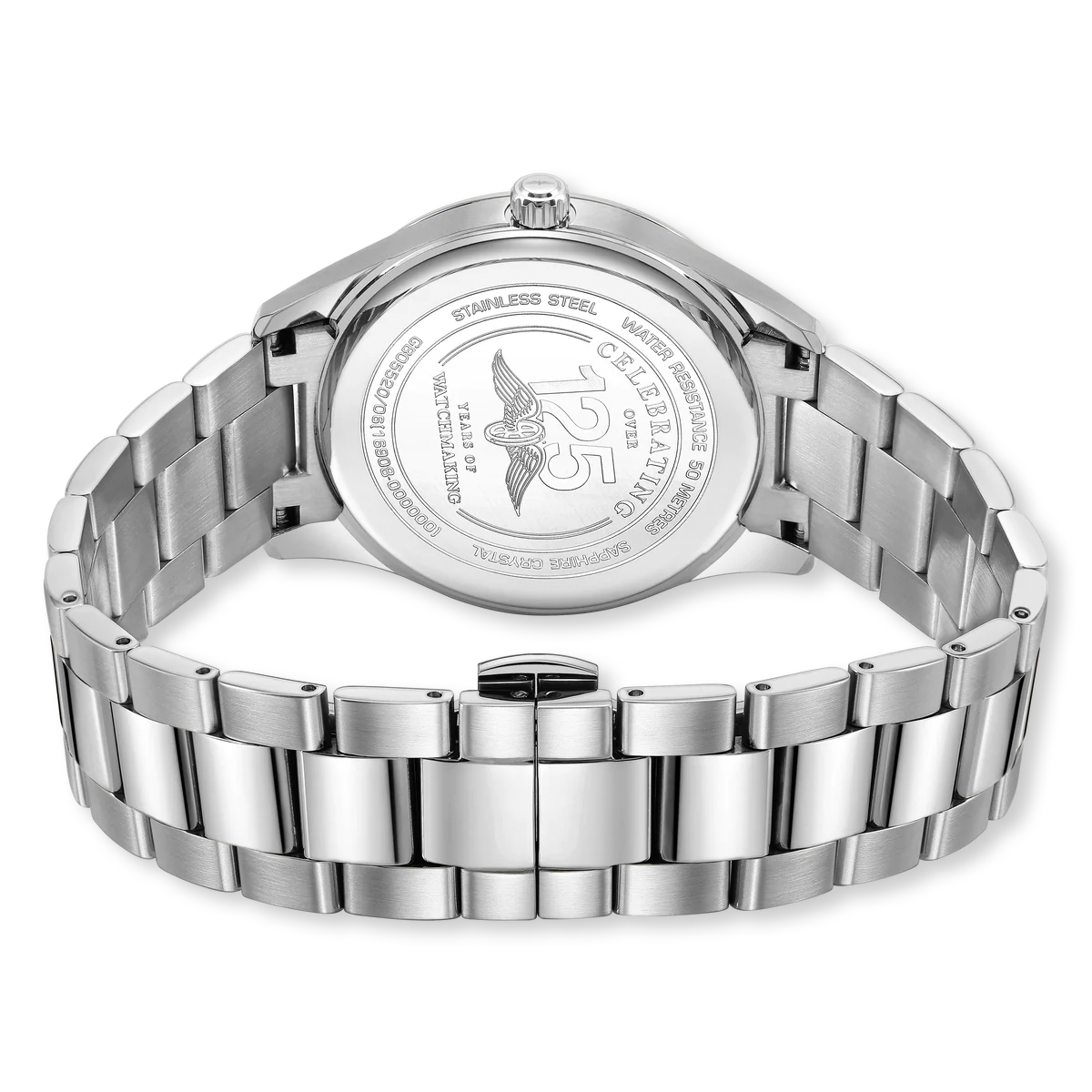 Rotary Oxford Watch, White Dial with Stainless Steel Bracelet - GB05520/06