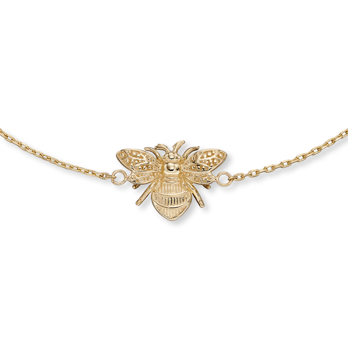 9ct Yellow Gold Bee Bracelet