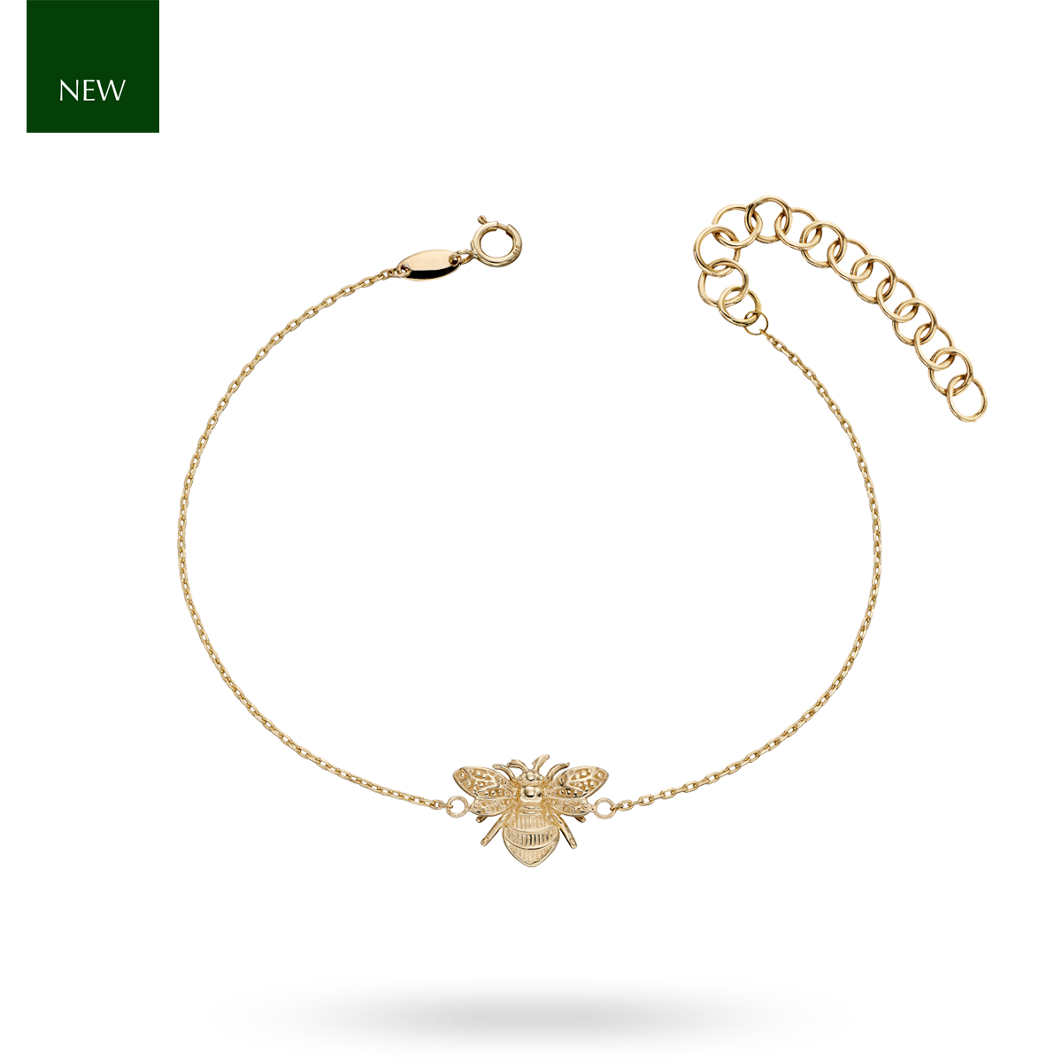 9ct Yellow Gold Bee Bracelet