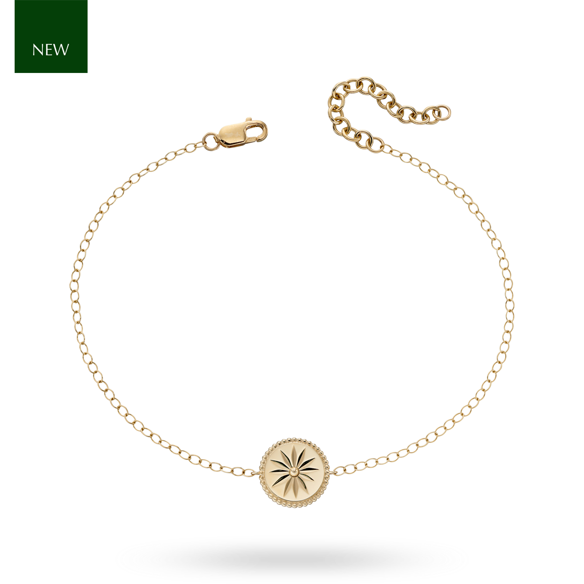 9ct Yellow Gold Wellness Symbol Bracelet