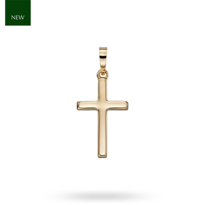 9ct Yellow Gold Medium Cross Pendant