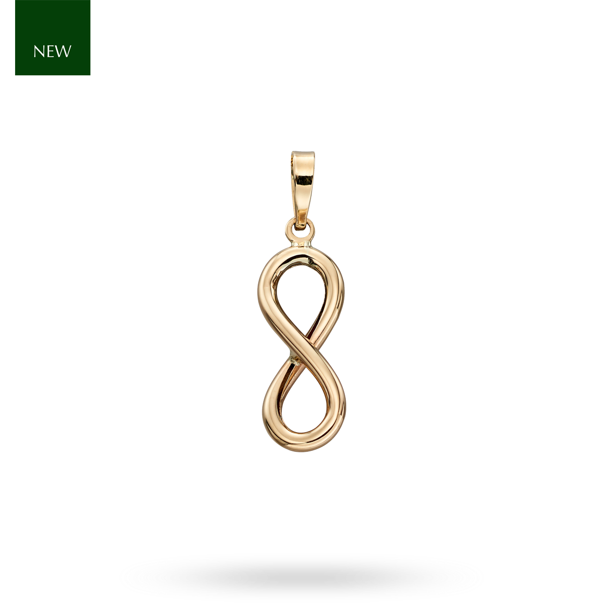 9ct Yellow Gold Infinity Pendant