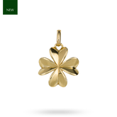 9ct Yellow Gold Four Leaf Clover Pendant