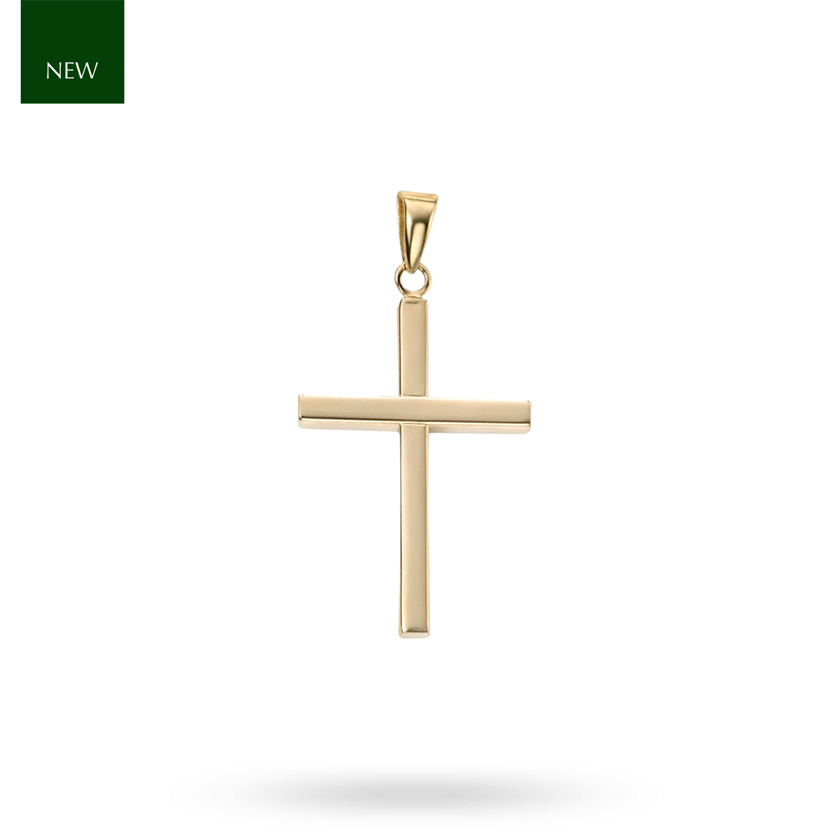 9ct Yellow Gold Large Cross Pendant