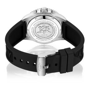 Rotary Seamatic 300 GMT Automatic, Black Dial with Black Silicone Strap - GS04378/95