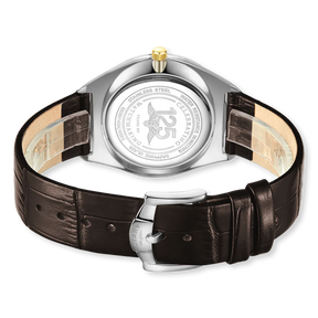 Rotary Ultra Slim Watch, Silver Dial with Brown Leather Strap - GS08010/02
