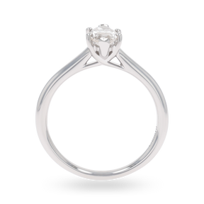 Platinum Marquise Cut Diamond Solitaire 0.92ct Ring