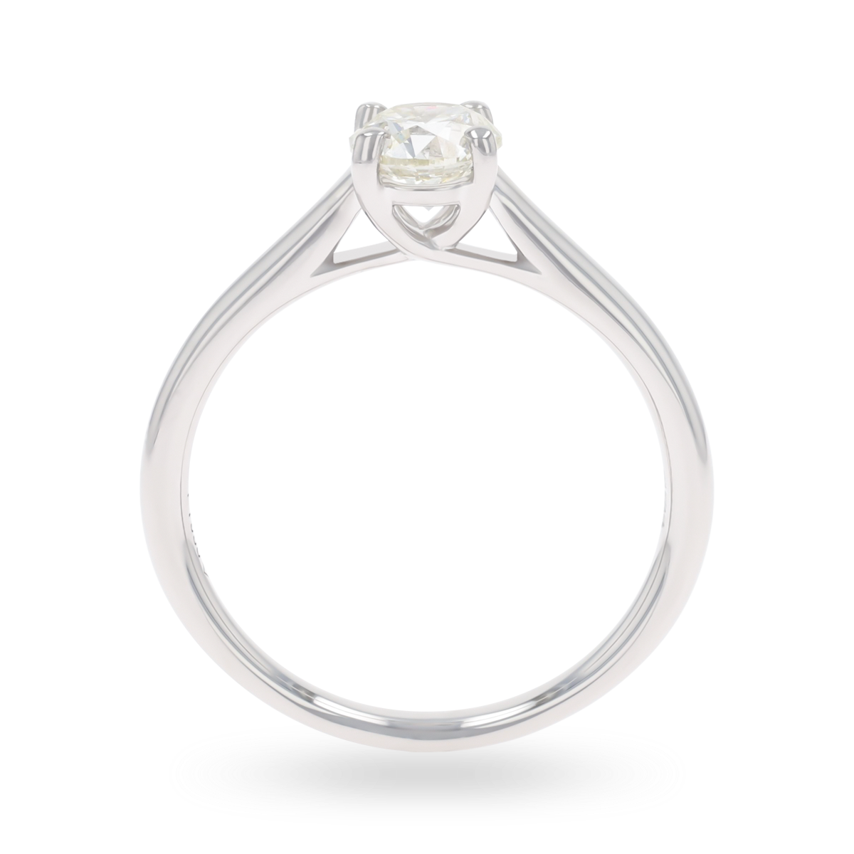 Platinum Round Brilliant Cut Diamond Solitaire 1.00ct Ring