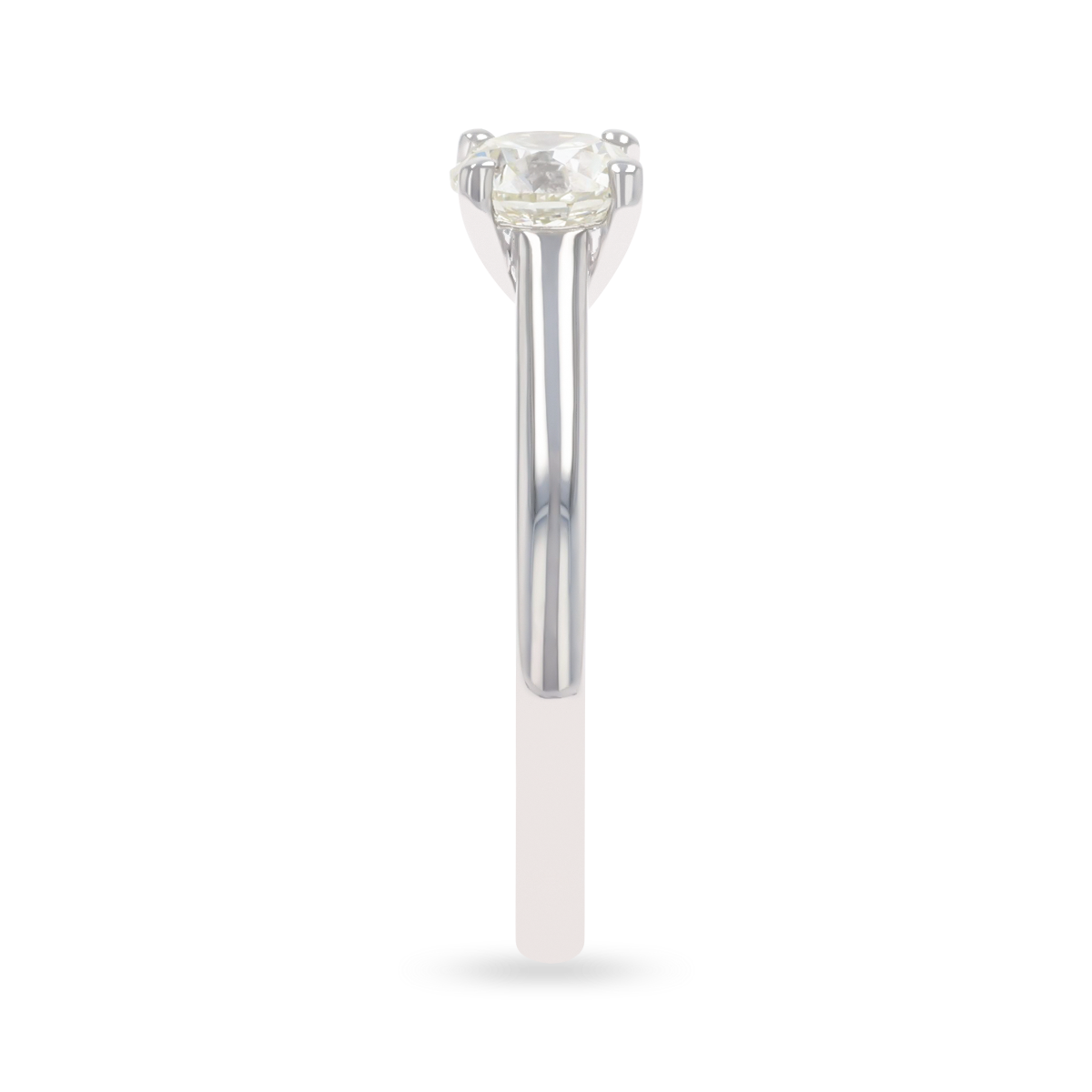 Platinum Round Brilliant Cut Diamond Solitaire 1.00ct Ring