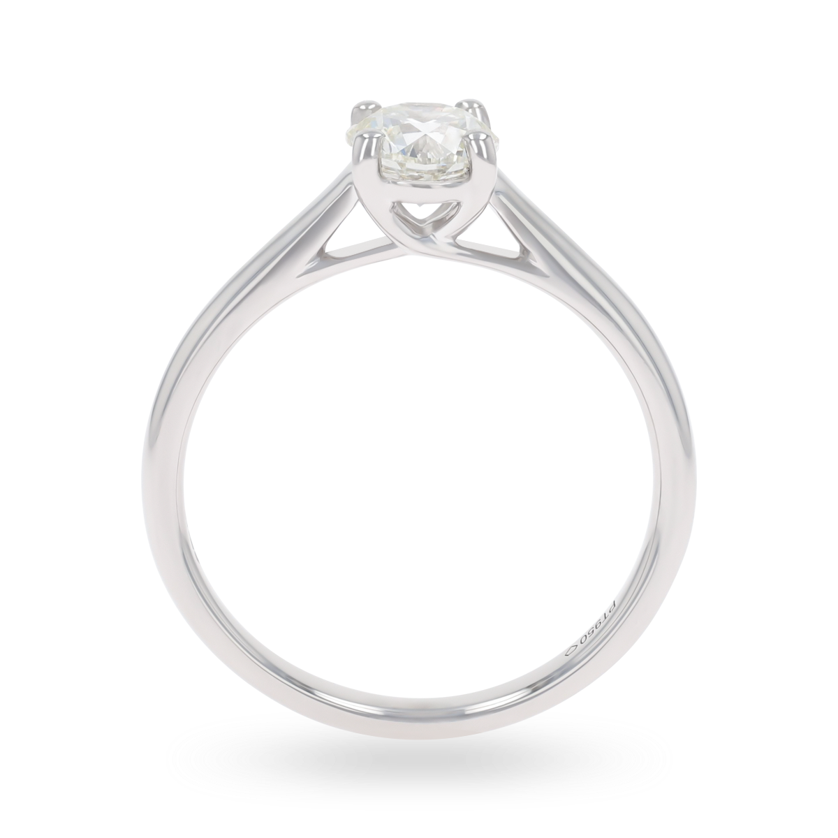 Platinum Round Brilliant Cut Diamond Solitaire 1.00ct Ring