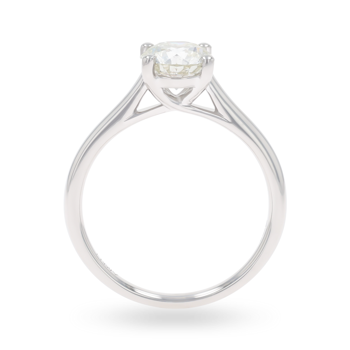 Platinum Round Brilliant Cut Diamond Solitaire 1.50ct Ring