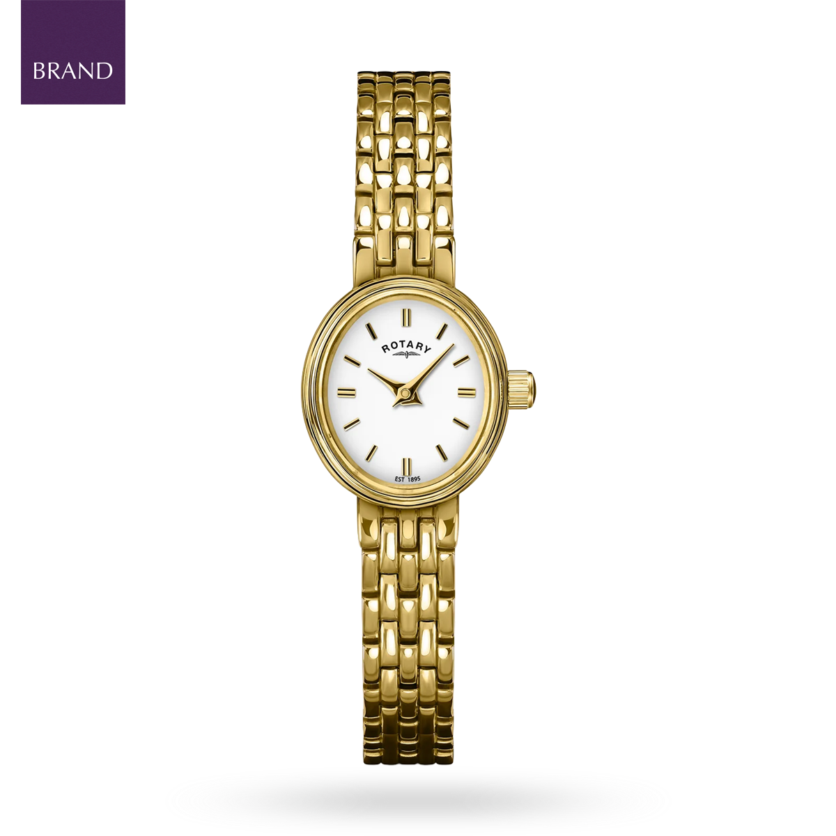 Rotary Cocktail, White Dial with Gold Plated Bracelet LB02084/02
