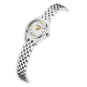 Rotary Traditional Cocktail, White Dial with Stainless Steel Bracelet - LB05125/70