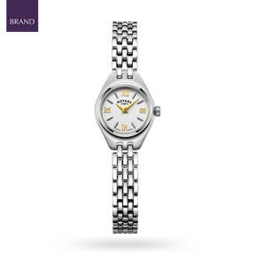 Rotary Traditional Cocktail, White Dial with Stainless Steel Bracelet - LB05125/70