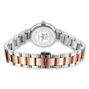 Rotary Elegance Rose 2-Tone, Mother of Pearl Dial with Stainless Steel Bracelet - LB05137/41