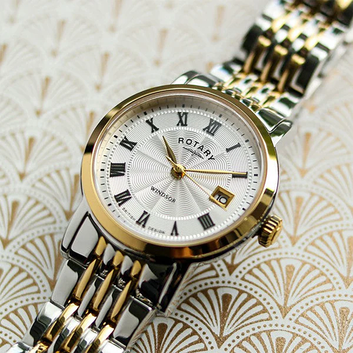 Rotary Heritage 2-Tone, Silver Dial with Stainless Steel Bracelet - LB05421/01