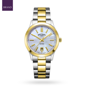 Rotary Oxford 2-Tone, Mother of Pearl Dial with Stainless Steel Bracelet - LB05521/41