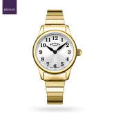 Rotary Expander Watch, Round Silver Dial with Gold Plated Bracelet - LB05762/22