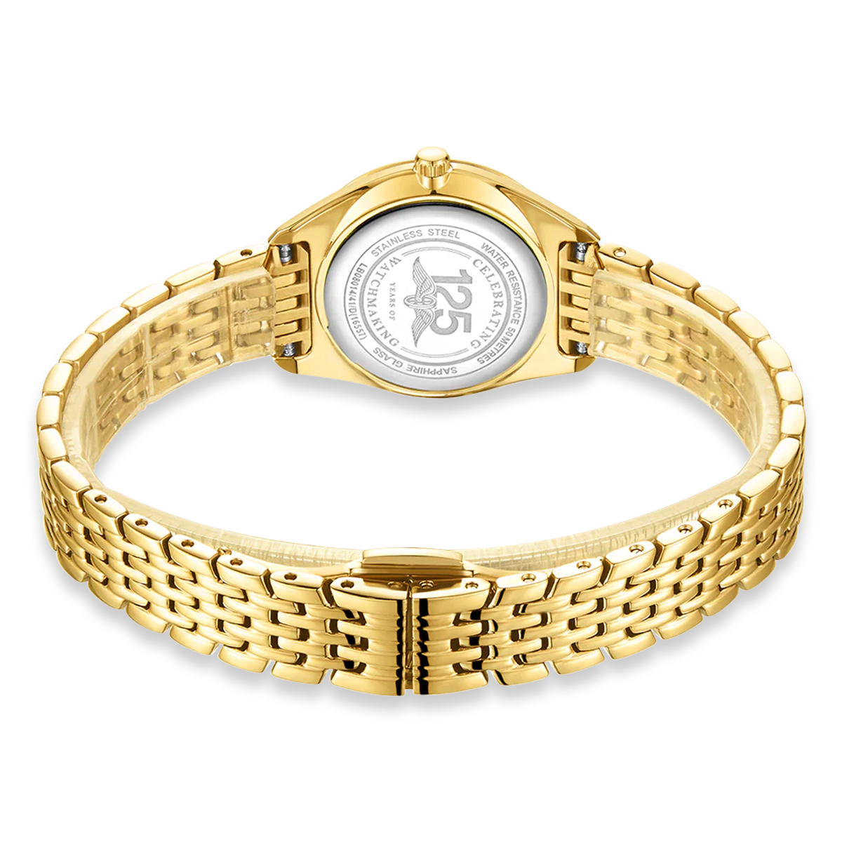 Rotary Ultra Slim, Silver Dial with Gold Plated Bracelet - LB08013/01